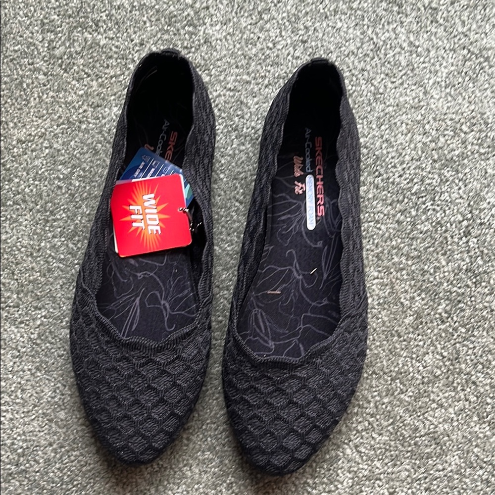 Skechers Black Casual Slip-On Loafers